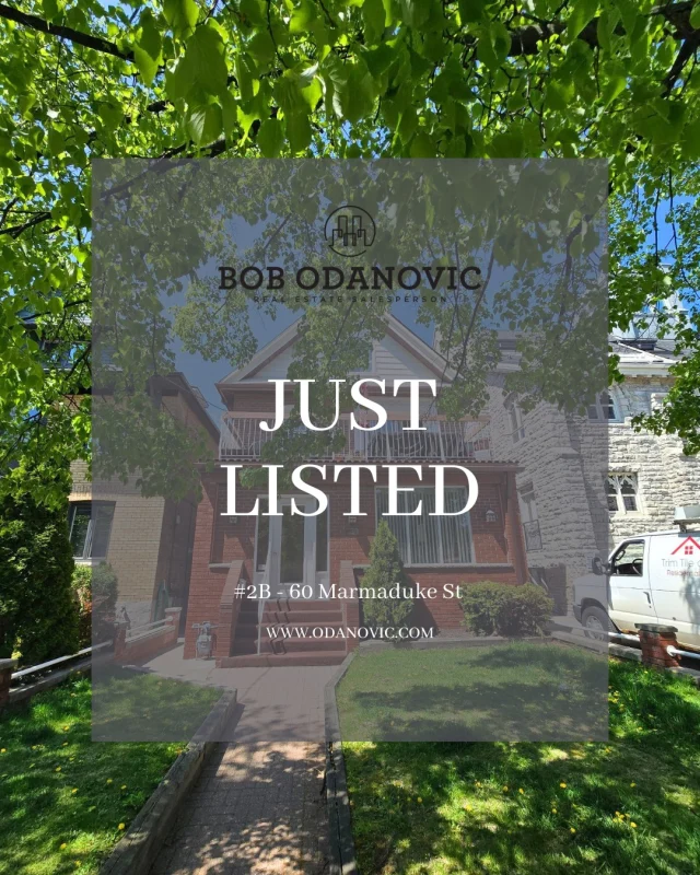 JUST LISTED
#2B - 60 Marmaduke StBright and clean 1-bedroom apartment in sought-after High Park available for rent! This well laid out unit features a large private terrace and outstanding value. Impeccable multiplex is professionally managed and maintained. Steps to High Park, subway, parks, shopping, dining, grocery and everything else this fantastic neighborhood has to offer. Excellent value in an excellent area. All utilities included and shared coin laundry.Offered at $1,850/monthly.Reach out today for more information or to book a private showing!www.odanovic.com
.
.
.
.
.
.
.
.
#torontorealtor #realestate #toronto #gta #gtarealtor